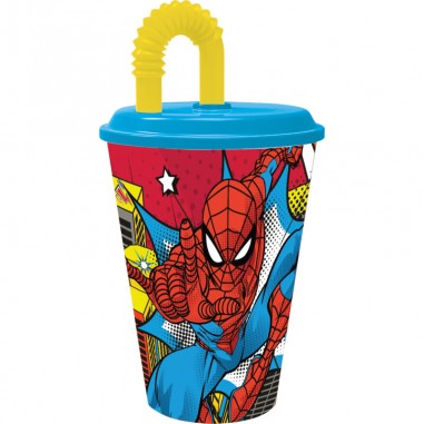 BICCHIERE SPORT CON CANNUCCIA SPIDERMAN