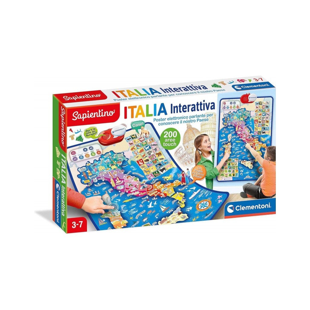 Clementoni Sapientino - La Scuola Dei Campioni - Gioco Da Tavolo Educativo Per Bambini Con Quiz, Mimo E Disegno - Made In Italy